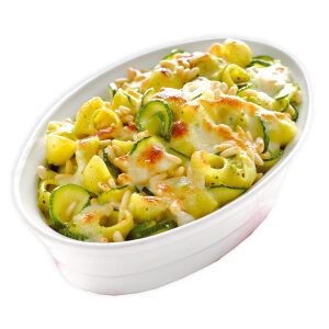 Pasta sa pršutom i tikvicima